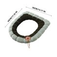thumbnail image 3 of Round Padded Toilet Seat Household Seasons Toilet Seat Thickened With Handle Winter Toilet Ring Washable Sets Wear Knitted Toilet Seat, 3 of 6