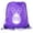 Giant Egg-Purple, variant on Easter Basket Bags, Bulk Drawstring Backpacks, Party Favor Goody Bags for Easter