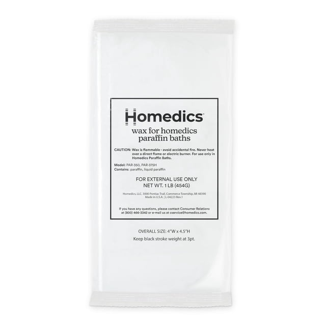 Recambio de cera de parafina Homedics ParaSpa 100% puro 460 g x2