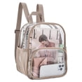 thumbnail image 2 of Mochila transparente Busiuw para eventos en estadios, 30 x 30 x 15 cm, color caqui, 2 of 7