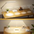 thumbnail image 2 of LED Desk Lamp, Dual Head and Remote Controlled, Timer Setting & Memory, Easy to Install - For Office, [Energy Class D], 2 of 5