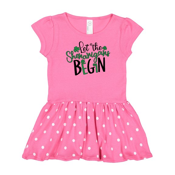 Inktastic St. Patrick's Day Let the Shenanigans Begin Gift Baby Girl Dress