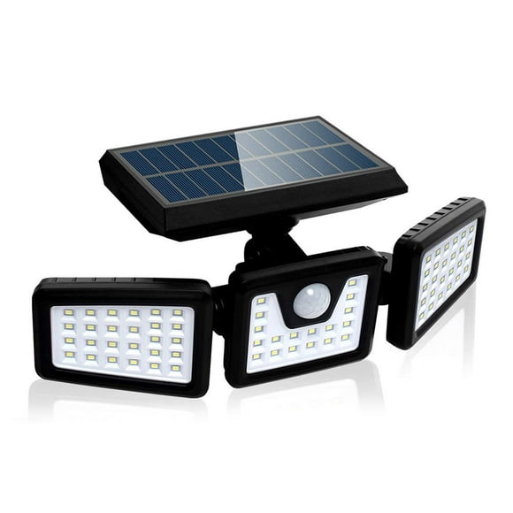 70 LED Outdoor Solar Lights, Waterproof Motion Sensor Wireless Solar Security Lights with 3 Adjustable Heads