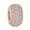 Rose, variant on Bling Jewelry Womens Sparkling Dome Crystal Bead Charm Rose Gold Plated Silver for European Bracelet