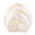 thumbnail image 4 of Women's Double Layer Satin-Like Sleep Cap, Twisted Design Headband for Beauty Sleep, Skincare Routine, Home Relaxation and Chemotherapy Comfort, Machine Washable Headwear, 4 of 4