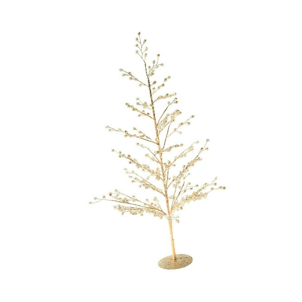de Navidad de Abedul, Del Dinero, Regalo Brillante para Inauguración de Casa, Rama Artificial de 48 Cm (18.90'') para Interior Y E dorado