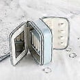 thumbnail image 2 of Jewelry Box Small Jewelry Box with Mirror for Ring Earring Bracelet Blue 11.5*8.5*5cm Travel Jewelry Box, 2 of 4