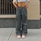 thumbnail image 5 of Pantalones cargo rectos con cordón para mujer talla grande: pierna ancha, holgados e informales, poliéster, transpirables, adecuados para otoño/uso diario, varias tallas, 5 of 8