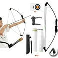 thumbnail image 1 of Runzkzy Arco y Flecha para Adolescentes Principiantes Juego de Entrenamiento de Tiro con Arco Compuesto de Práctica, 1 of 13