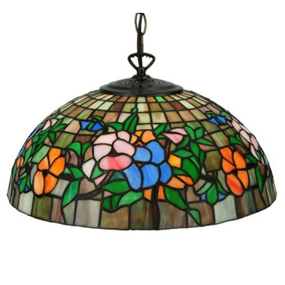 Meyda Tiffany 31105 Hanging Pansy 16" Wide Pendant - MultiColor