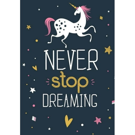 Paper Diary (Unicorn Notebook Never Stop Dreaming: Inspirational Journal & Doodle Diary: 100+ Pages of Lined & Blank Paper for Writing and Drawing)