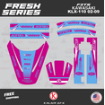 thumbnail image 4 of Kalair GFX Graphics Kit for Kawasaki KLX110 (2002-2009) Fresh Series, 4 of 5