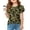 Camo, variant on Girls' Basic Short Ruffle Sleeve Round Neck Pleated Summer Casual Fashion T-Shirt