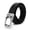 Black Lychee, variant on Men's Split Leather Ratchet Belt, Adjustable Trimmable Casual Dress Belt with Zinc Alloy Buckle for Business & Formal Wear