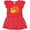 Red with Polka Dots, variant on Inktastic Orange Fruit Gift Toddler Girl Dress