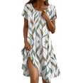 thumbnail image 2 of Summer Dresses for Women Boho Beach Dress Sleeveless Sundresses with Pockets Casual Loose Tank Tshirt Sun Dress, 2 of 5