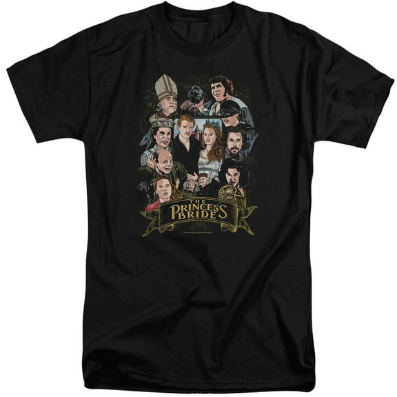 Princess Bride Timeless Adult Tall T-Shirt Black