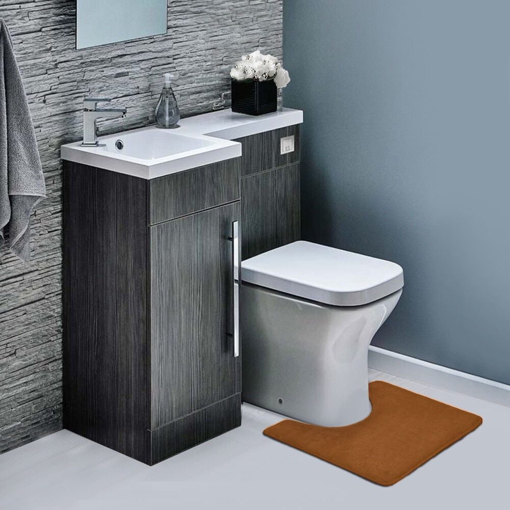 Memory Foam Contour Bathroom Toilet Mat Rug - Soft Anti Fatigue and Absorbent - Walmart.com