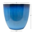 thumbnail image 3 of Gardener's Select Large Egg Shaped Indoor/Outdoor Planter, Blue 12", 3 of 5