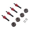 thumbnail image 3 of Eje de Trasero de Portal RC, Eje Machinado Machinado Con el Eje Machinado Eje Transmisor de Eje de TransmisioN Fácil Instalación 4pcs A PrueBa de ÓXido Con 8258 EngranjeJe para, 3 of 7
