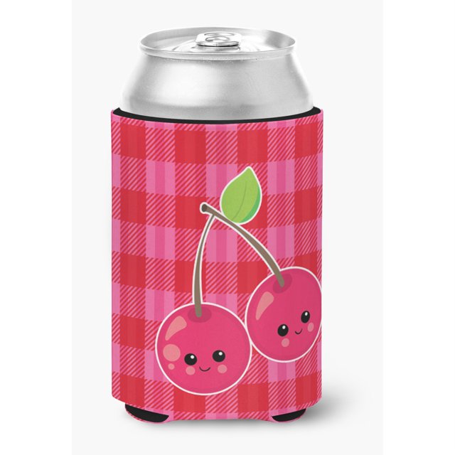 "Treasures Cherry Faces Can or Bottle Hugger, Can Hugger, multicolor" Caroline's Treasures BB6985CC