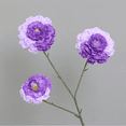 thumbnail image 2 of Artificial Flowers Zinnias Silk Flowers with Stems Blue Zinnia Elegans Artificial Flowers for Outdoors Floral Arrangements Table Centerpieces Wedding Party Home Spring Summer Decor, 2 of 7