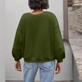 thumbnail image 3 of SRZYMJ Women's Soft Crewneck Sweatshirt Soft Relaxed Fit Crew Neck Long Sleeve Sweatshirt Top Everyday Casual Wear Comfortable Women's Pullover Blouse for, 3 of 5