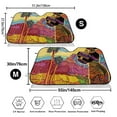 thumbnail image 3 of Haiem Beautiful African Woman Car Windshield Sun Shade - Blocks UV Rays Sun Visor Protector, Sunshade to Keep Your Vehicle Cool, Universal Fit SUV Van Sedan-Medium, 3 of 7