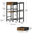 thumbnail image 4 of HOOBRO 5-Gallon Water Jug Holder with Bottle Slots, Storage & Drawer, Rustic Brown and Black, 4 of 8