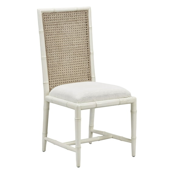 Morrocco Mahogany & Silk Highback Dining Side Chairs (Set of 2)