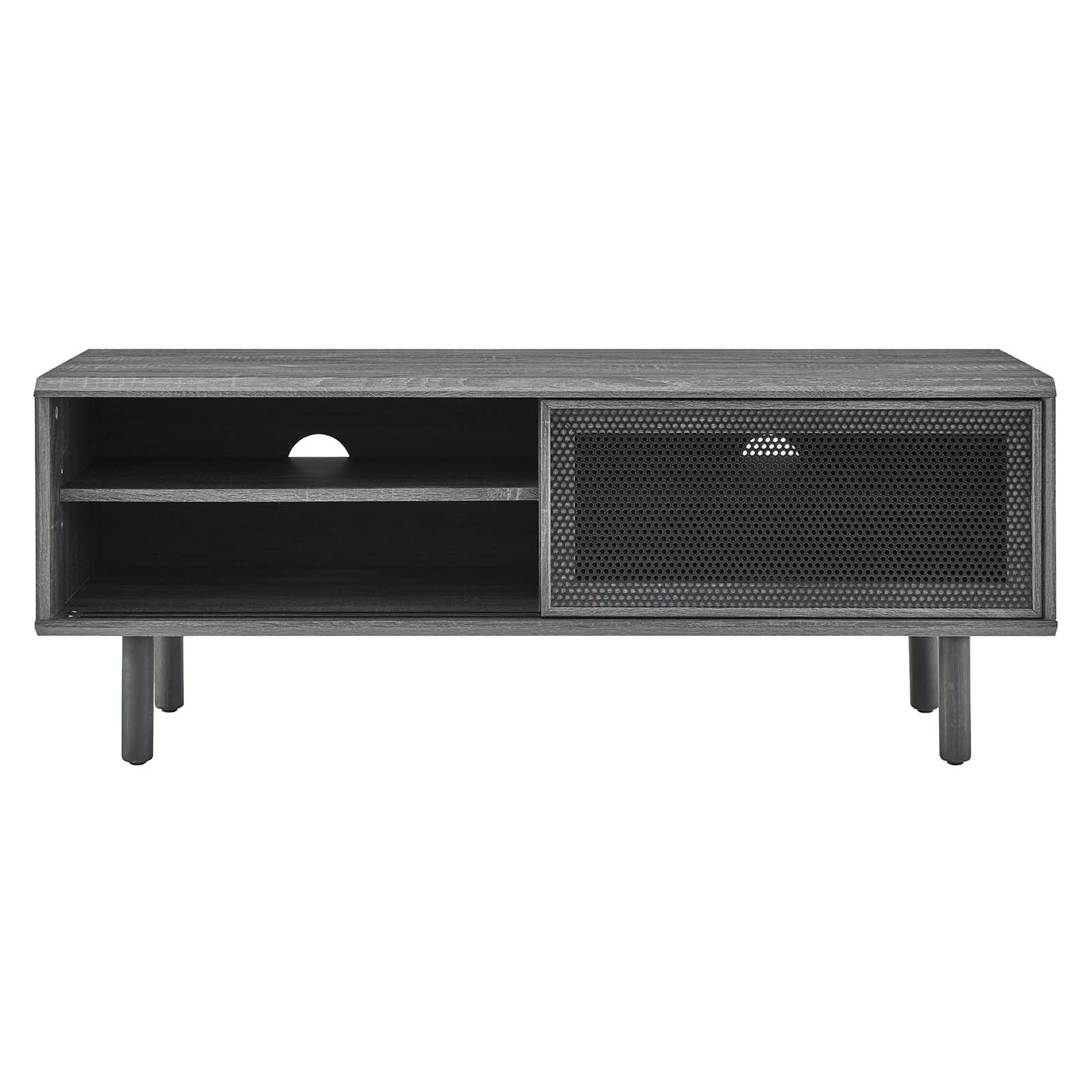 Modway Kurtis MDF and Particleboard TV Stand for TVs up to 52" in Charcoal