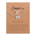 thumbnail image 1 of Iumwxz Twelve Constellation Necklace Bracelet Set Constellation Card Necklace, 1 of 1