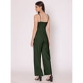 thumbnail image 3 of HERE&NOW Women's Solid Jump Suit Dress Sleeveless Casual Strappy Summer Wear Slip On Attched Top And Bottom Set, 3 of 7