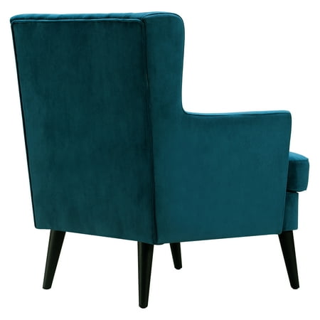 Elle Decor - Traditional Wing Chair - French Teal