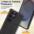 thumbnail image 4 of Decase PU Leather & TPU Shockproof Hybrid Case for Samsung Galaxy S23 Ultra with Magnetic Card Holder & Slim Back Cover,Credit Card Slots,Stylish Flip Wallet Cover for Samsung Galaxy S23 Ultra,Black, 4 of 8