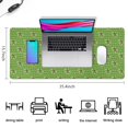 thumbnail image 5 of Long Mouse Pads for Desk,Green Bigfoot Pattern Desk Mats on Top Of Desks, Desk Mouse Pad Extra Large with 3mm Non-Slip Base and Stitched Edge for Gaming,Office,Work,Home 35.4"x15.7", 5 of 6