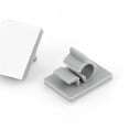 thumbnail image 2 of 25pcs 6mm-7mm Cable Wire Holder Plastic Adhesive Clips Clamps Organizer Gray, 2 of 2