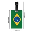 thumbnail image 4 of Brazil Flag Luggage Tag Pvc Identifier Card Holder Label Travel Bag Tag, 4 of 6