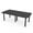 Asian Night w/Matte Black Base no Electric, variant on 8X4 Arc Rectangle Conference Table Silver Post Legs Power And Data