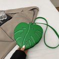 thumbnail image 2 of Slccxzc PU Leather Crossbody Bag Women Leaf Shaped Shoulder Bag Purse Elegant Mini Handbag Messenger Bag for Outdoor Travel, 2 of 7