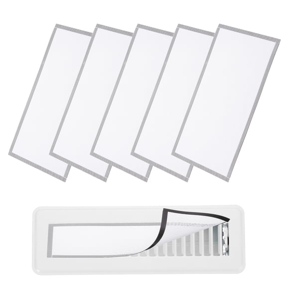 Uxcell 6Pcs Magnetic Floor Vent Covers, Floor Register Cover Mesh Air Vent Screen Filters, Great for Home (White, 14-Inch x 8-Inch)