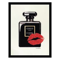 Designer Fashion Glam Perfume Bottle - Framed Print