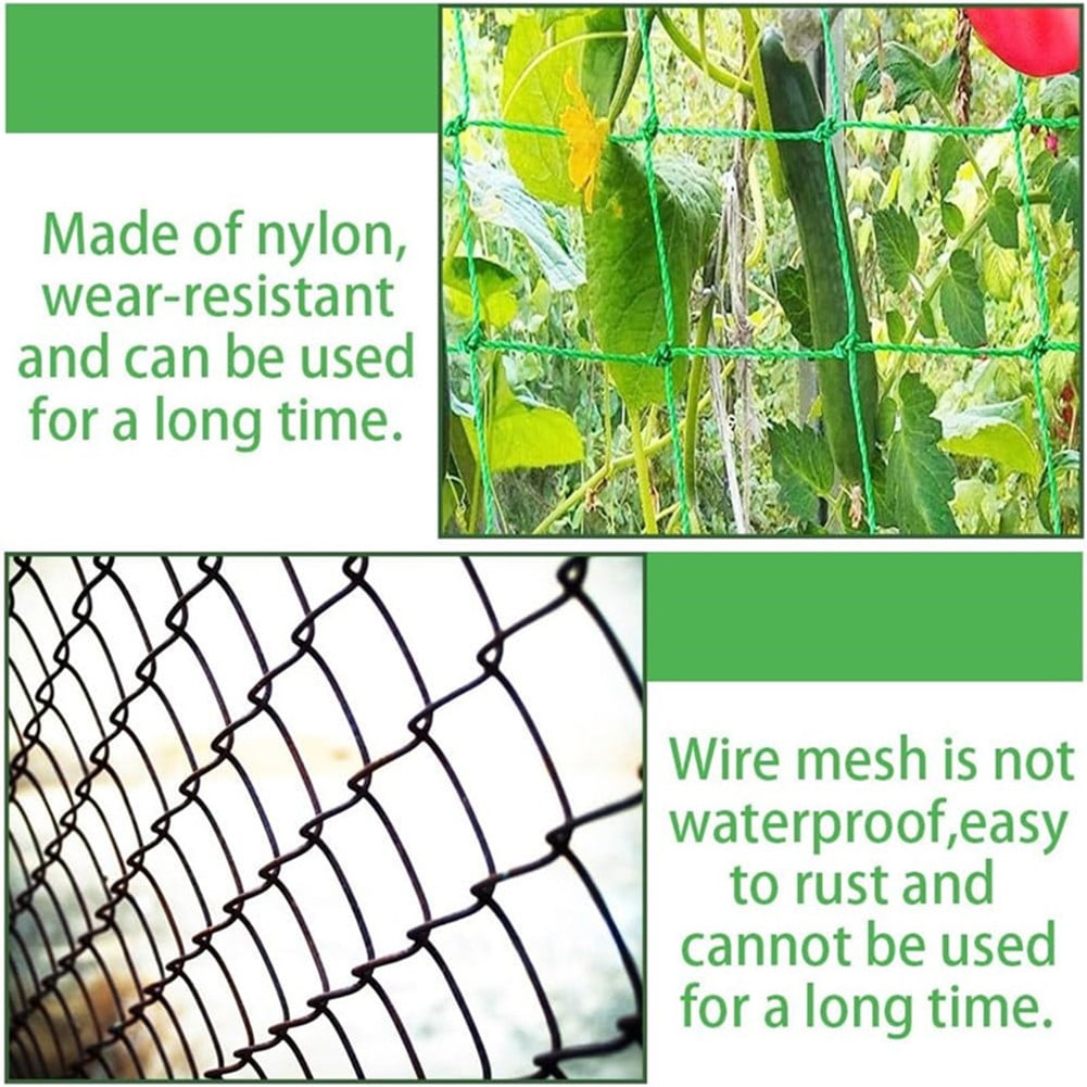 SPRING Robust Nylon Trellis Netting For Climbing Plants Perfect For Garden Spaces
