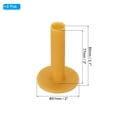 thumbnail image 2 of Uxcell 3.1 Inch Rubber Golf Tee, 6 Pack Tall Training Driving Range Tee Stable Ball Holder, Yellow, 2 of 5