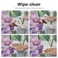 thumbnail image 4 of Acheng  Fitted Round Tablecloth with Elastic Edge Wipe Clean Hydrangea Watercolor Flowers Table Cloth for Outdoor/Indoor Use,Fits Round Tables Diameter 44x44in, 4 of 7