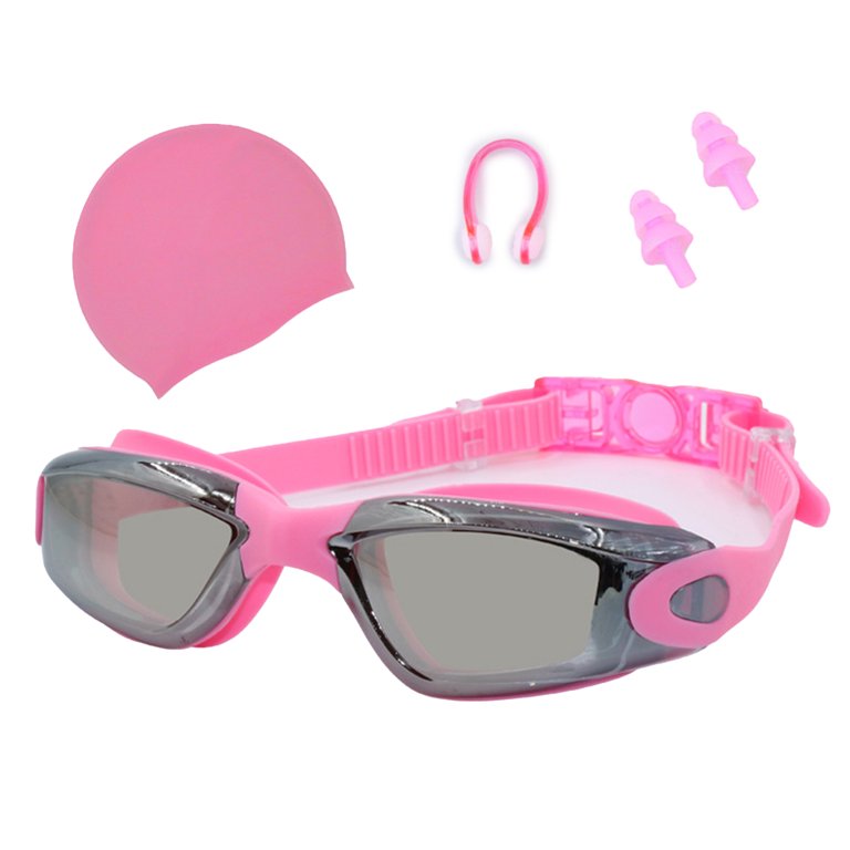 Hariumiu Adult Swimming Goggles Set, Adjustable Strap Anti 