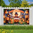 thumbnail image 6 of Halloween Decoration Pumpkin Banner Spooky Design Scarecrow Illustration Autumn Theme for Halloween Party Event Outdoor Festive, 6 of 9