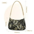 thumbnail image 6 of Golden Butterfly Flower Womens Chain Shoulder Bag Tote Handbag Clutch Hobo Purse for Travel Casual, 6 of 7