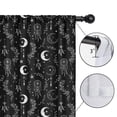 thumbnail image 4 of Blackout Kids Curtains,Black White Gothic Dreamcatcher Moon Star Pattern Childrens Insulated Curtains Set Of 2,Bedroom Essentials,Toddler Room Decor 42x63in(106x160cm), 4 of 5
