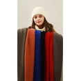 thumbnail image 2 of Kukuzhu Women's Solid Ribbed Knit Scarf Soft Thick Vintage British Style Versatile And Warm, 2 of 4